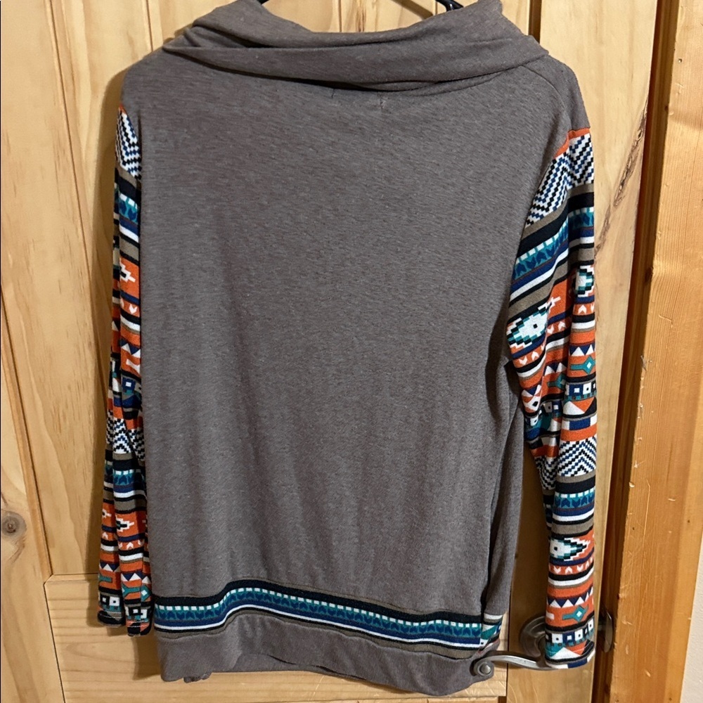 Faddare Women's Brown Tunic Top - Picture 5 of 6